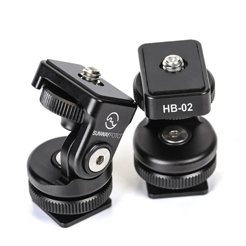 SUNWAYFOTO Мини-камера с наклонной головкой для горячего холодного башмака HB02 HB-02 Canon, Nikon Fuji и т.д.