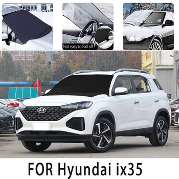 Автомобильный снежный покров передний чехол для Hyundai ix35 Snowblock теплоизоляция солнцезащитный козырек Антифриз защита от ветра и замерзания автомобильные аксессуары