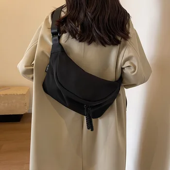 Женская вельветовая поясная сумка большой емкости, поясная сумка в уличном стиле, нагрудная сумка, модные сумки через плечо, повседневная сумка на поясном ремне.