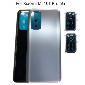 Для Xiaomi Mi 10T Pro 5G Задняя крышка с объективом камеры с логотипом Запасные части